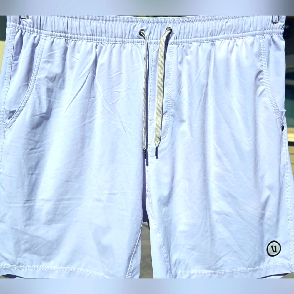 Mens Vuori Athlectic Shorts (White)